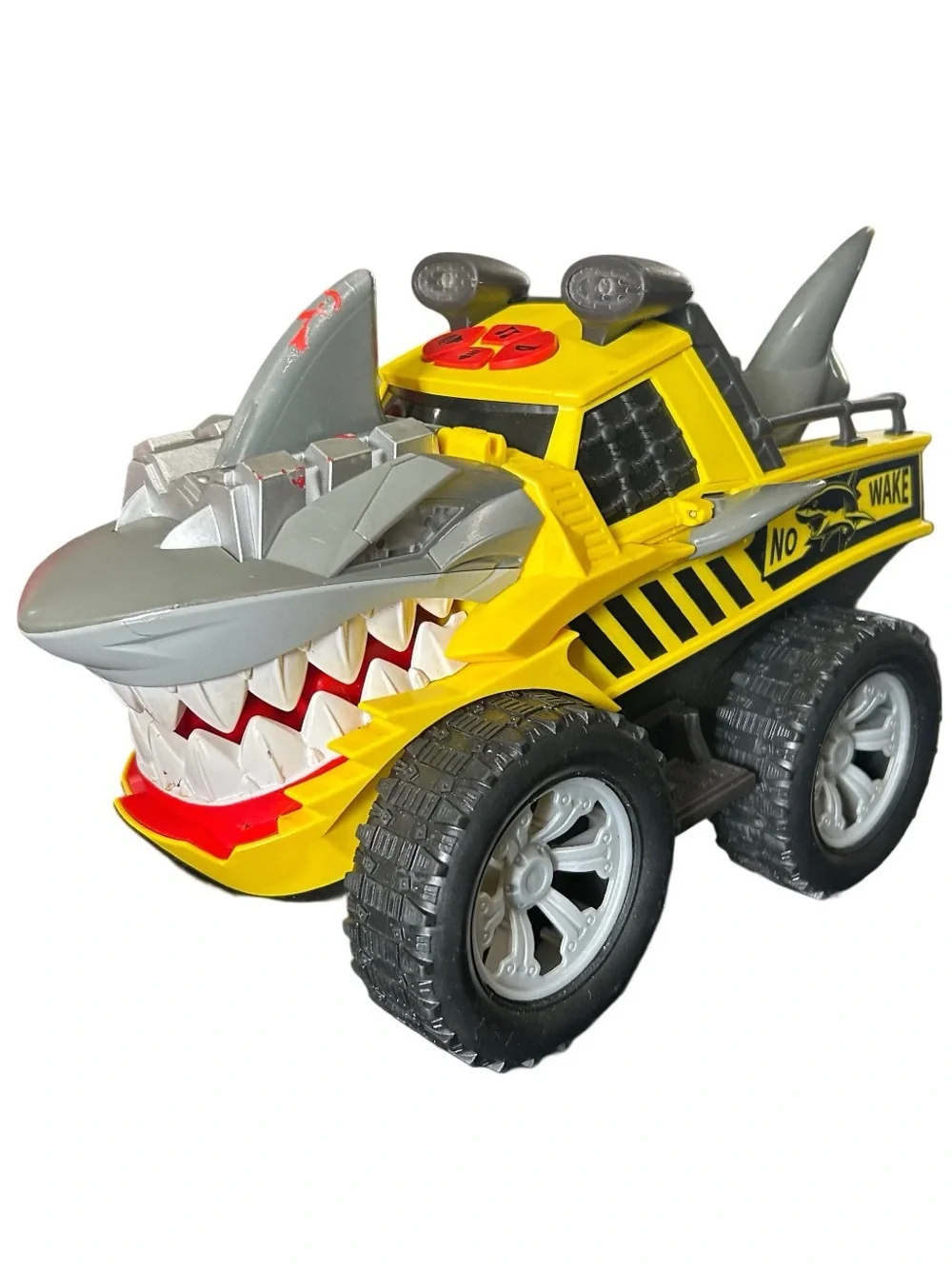 Adventure Force Jawsome Jammer Yellow Shark No Wake Truck Sound WORKS